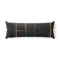 Artisanal Black & Tan Textured Body Pillow — Double-Sided Cozy Support