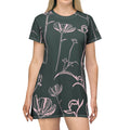 Floral Sketch T-Shirt Dress