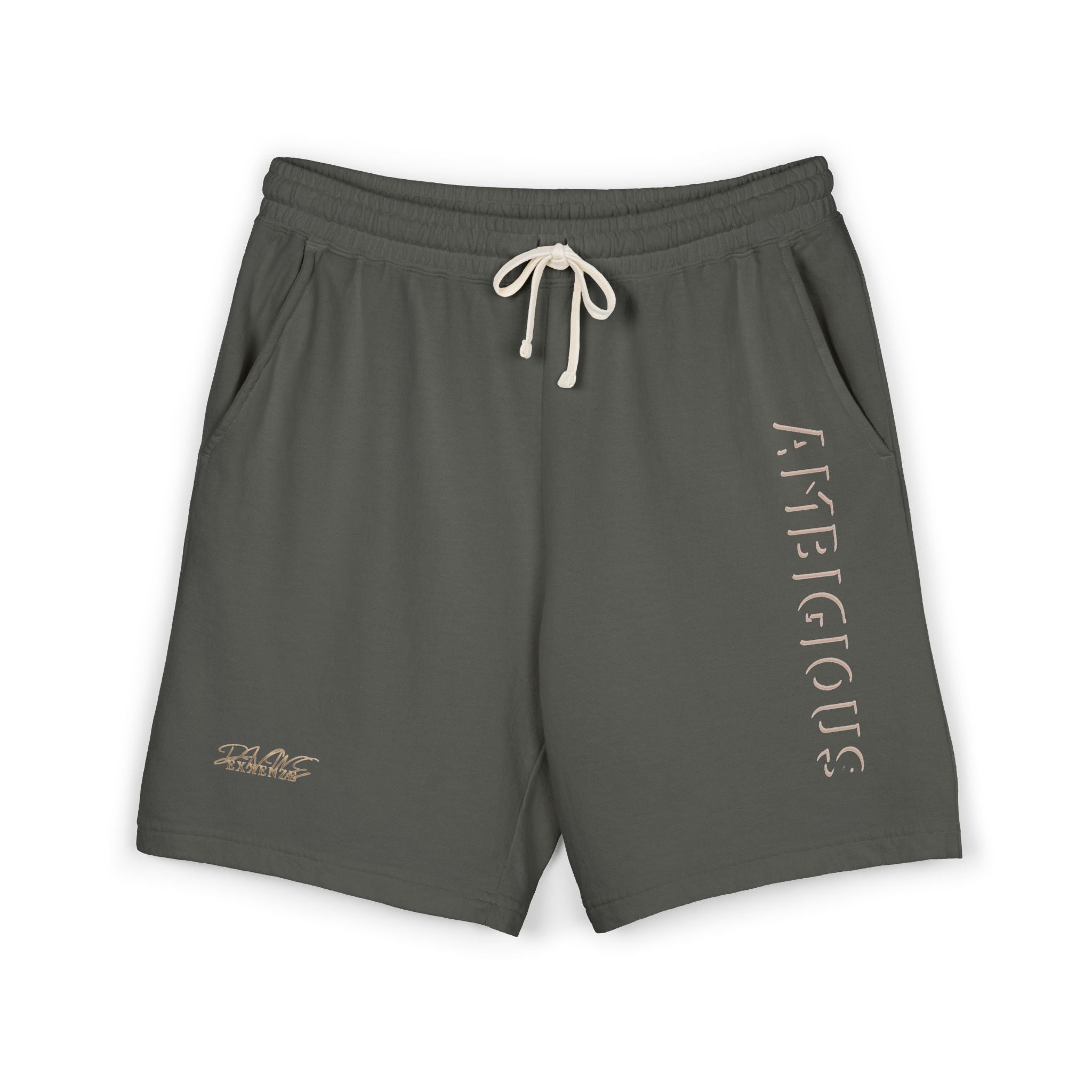 Ambiguous Vertical Script Sweat Shorts