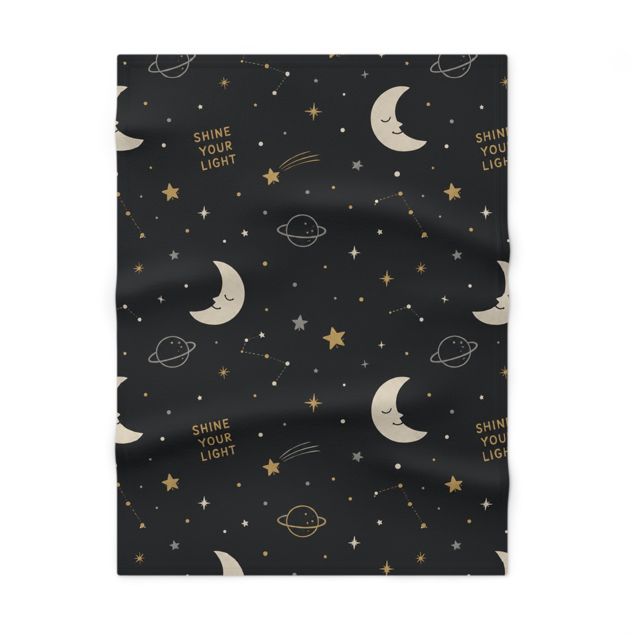 Shine Your Light Starry Night Baby Blanket