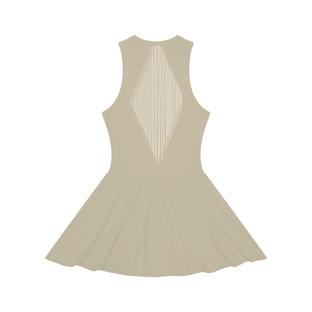 Women’s Ruched Sleeveless Full-Zip Dress