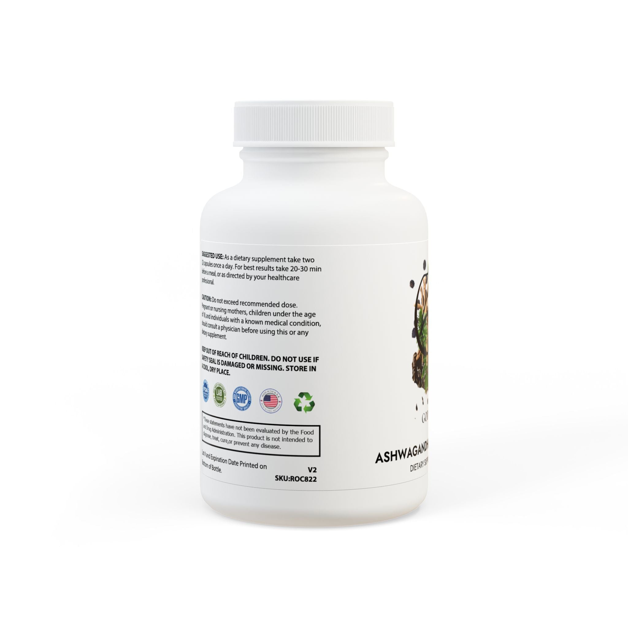 God Power Ashwagandha and Black Pepper Supplement (60 capsules)