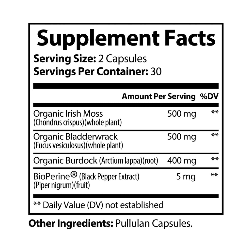 Limitless Vitality™ Sea Moss Complex (60 Capsules)