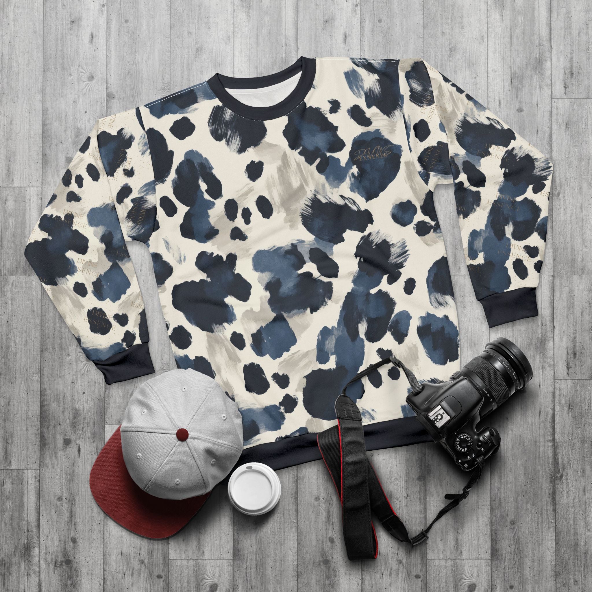 Blue Spock Embossed Crewneck