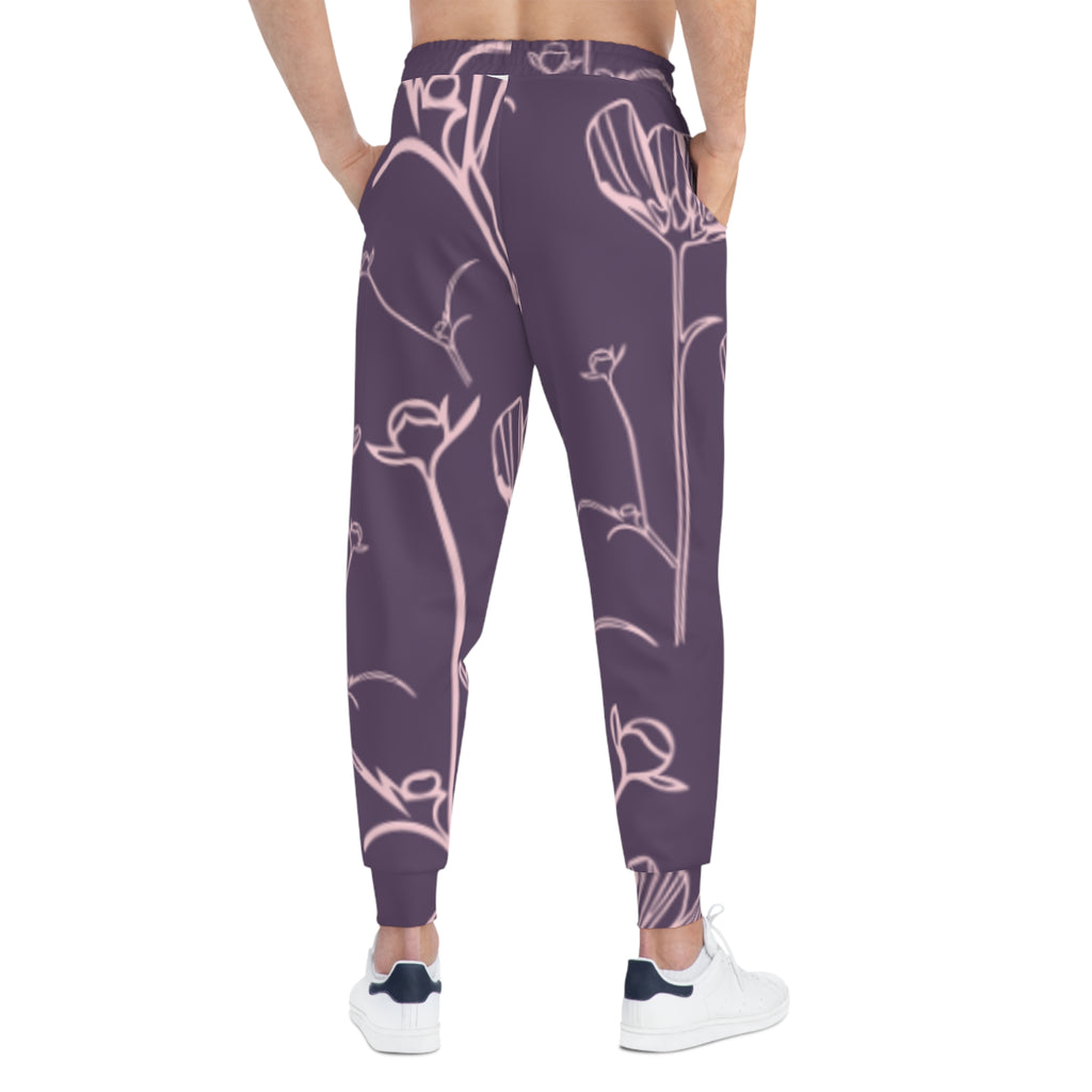Floral Line-Drawn Joggers