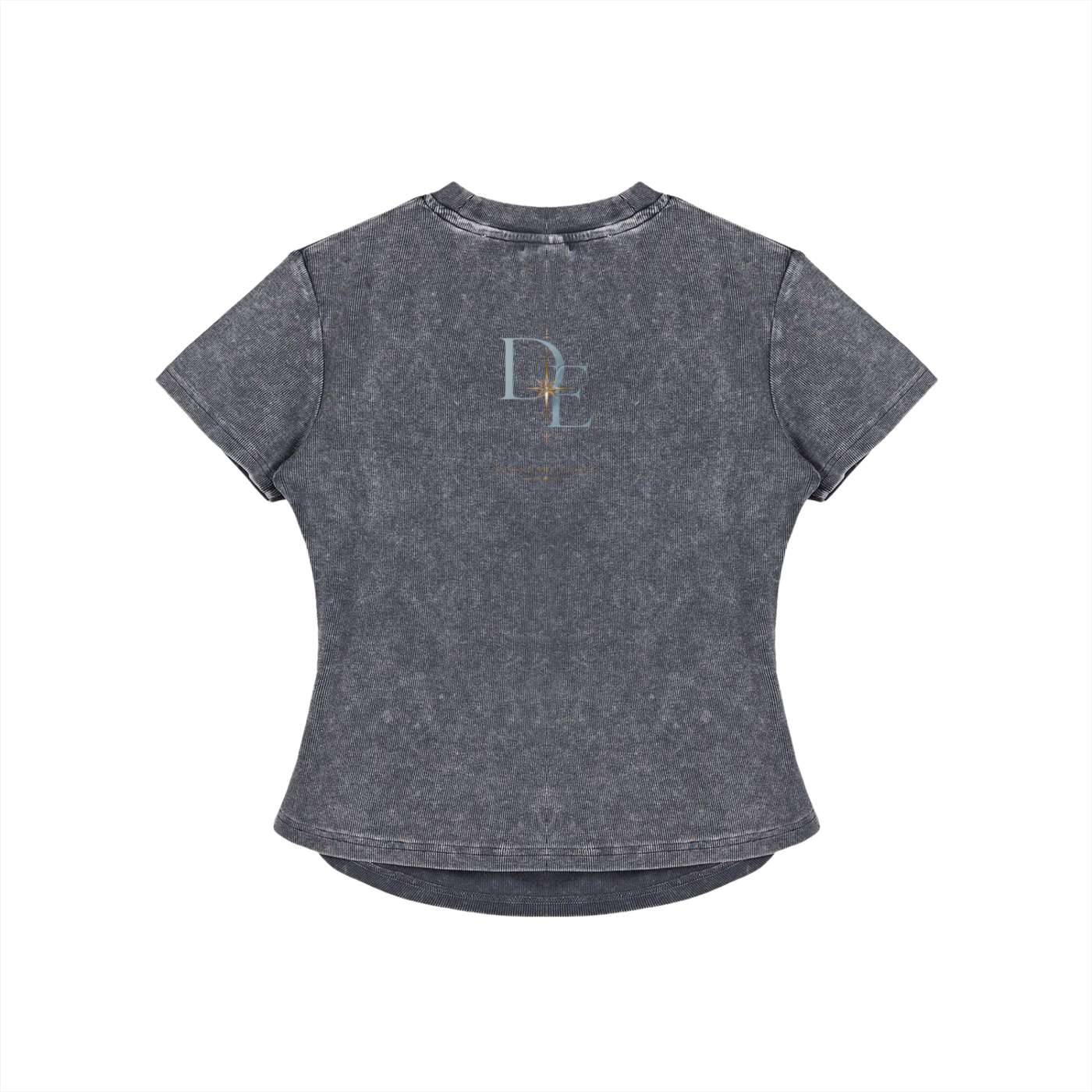 Vintage Washed Bodycon Cotton T-Shirt