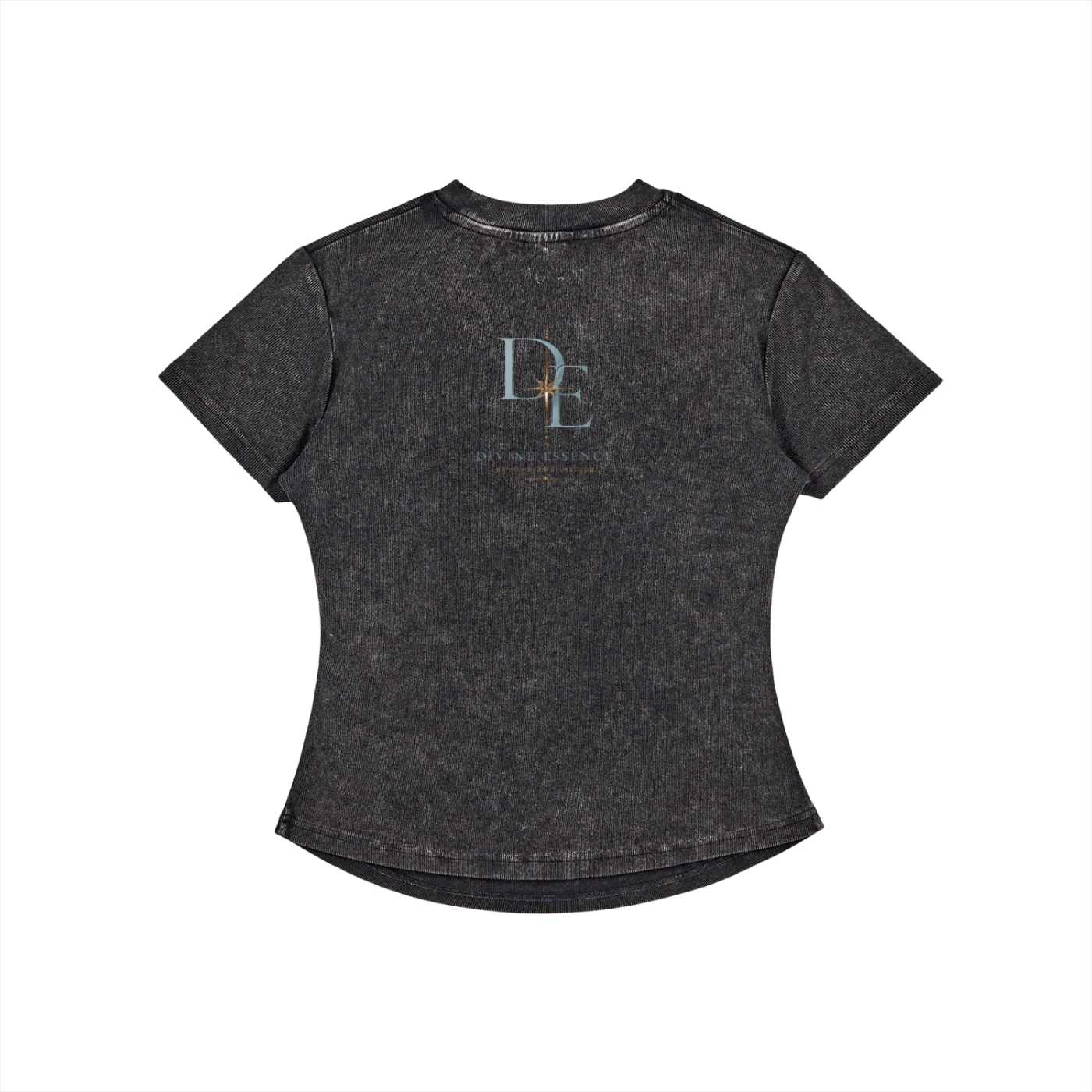Vintage Washed Bodycon Cotton T-Shirt