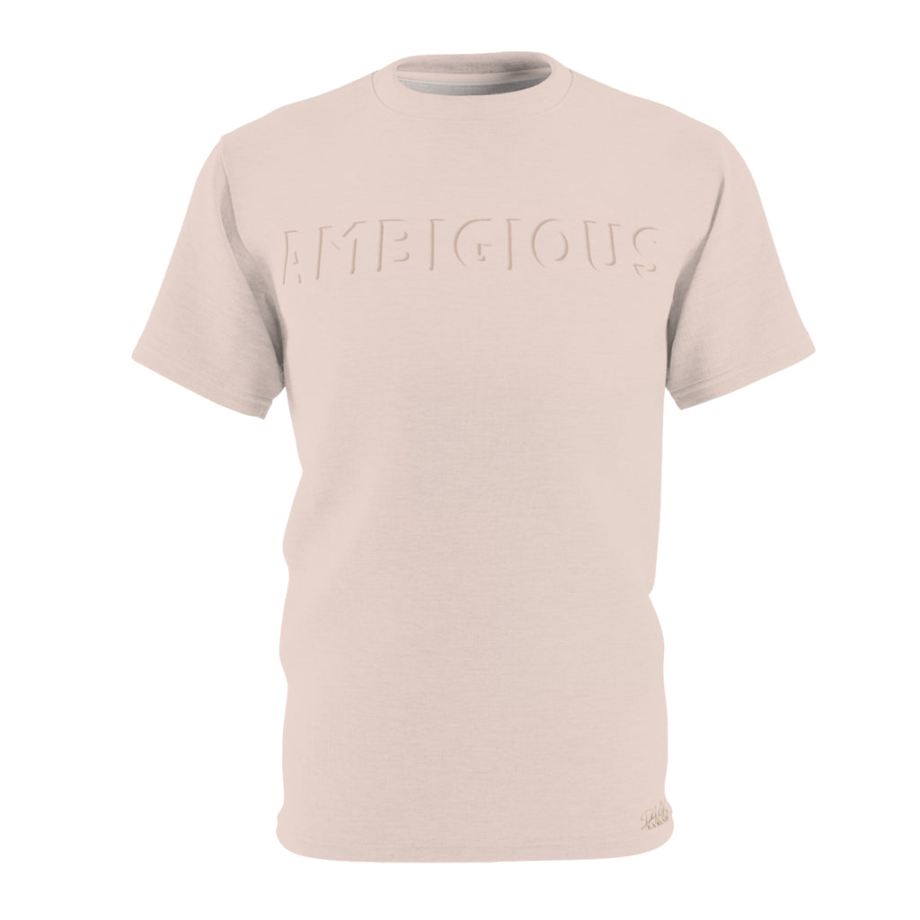 Ambitious Embossed T‑Shirt — Minimalist Motivational Tee
