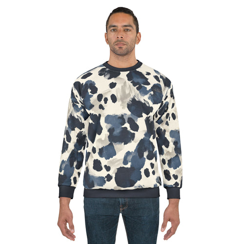 Blue Spock Embossed Crewneck