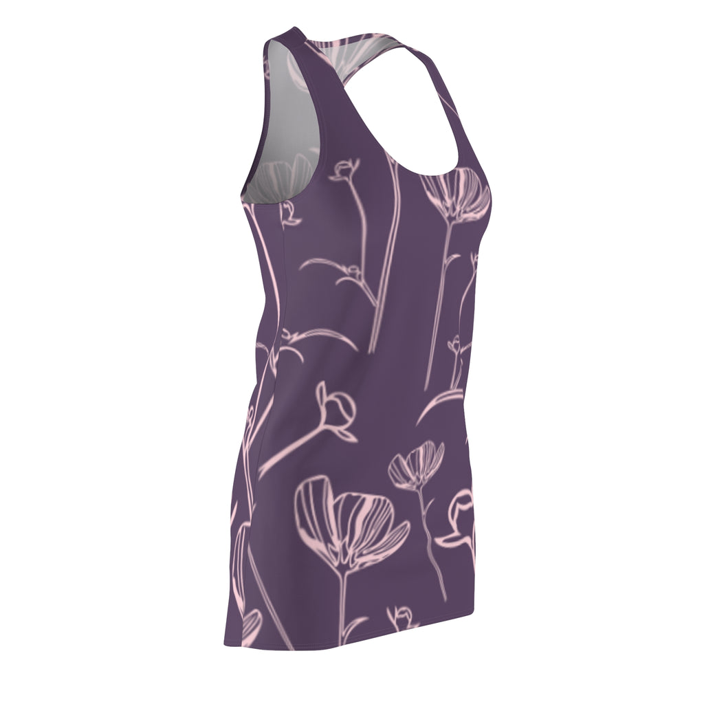 Mauve Floral Racerback Dress