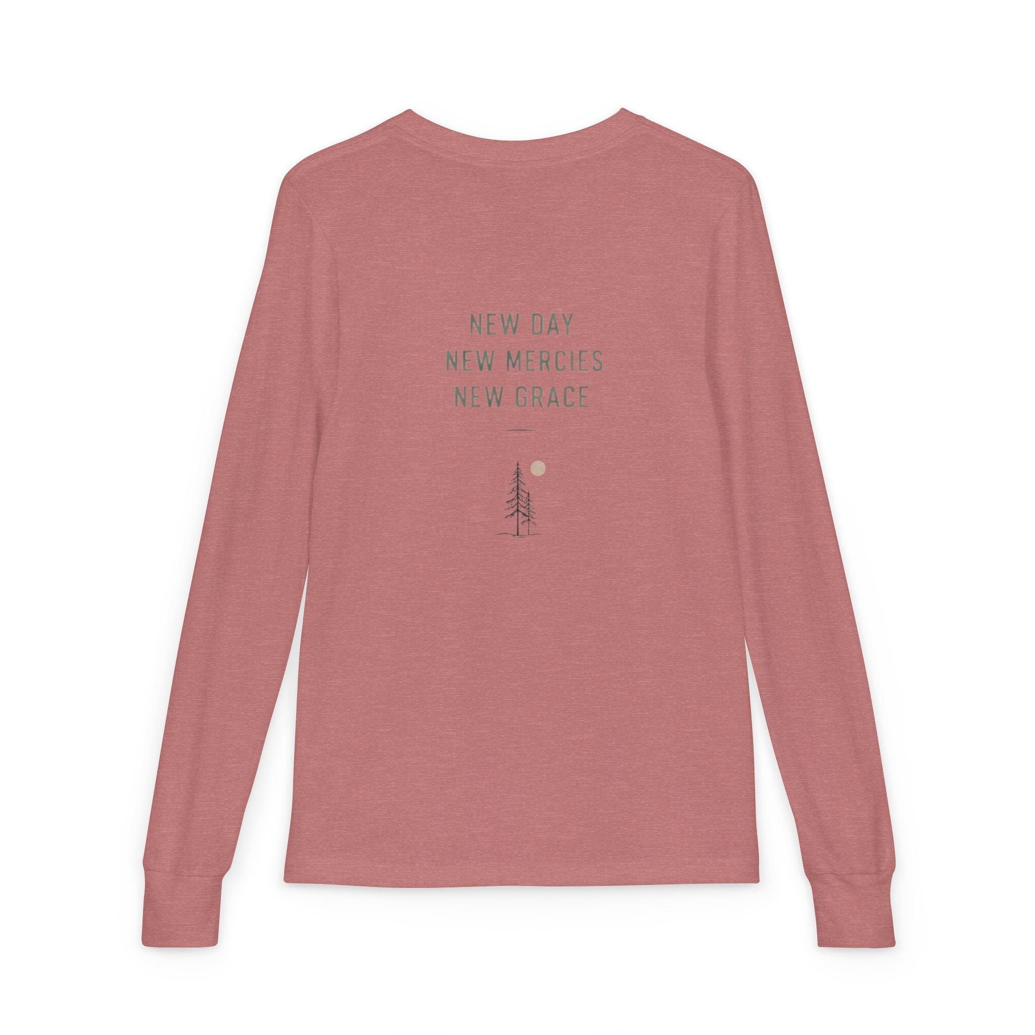 'New' Mountain Graphic & Back Youth Long Sleeve Tee -