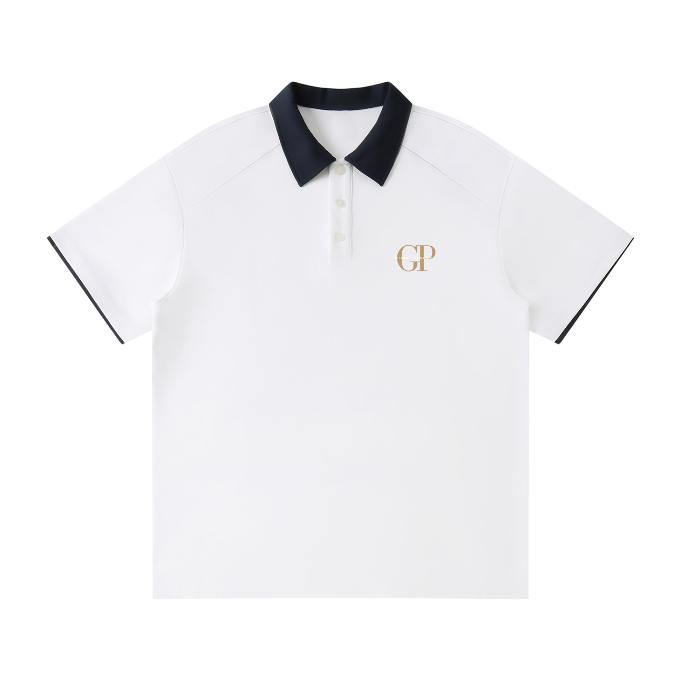 Contrast Collar Raglan Polo Shirt