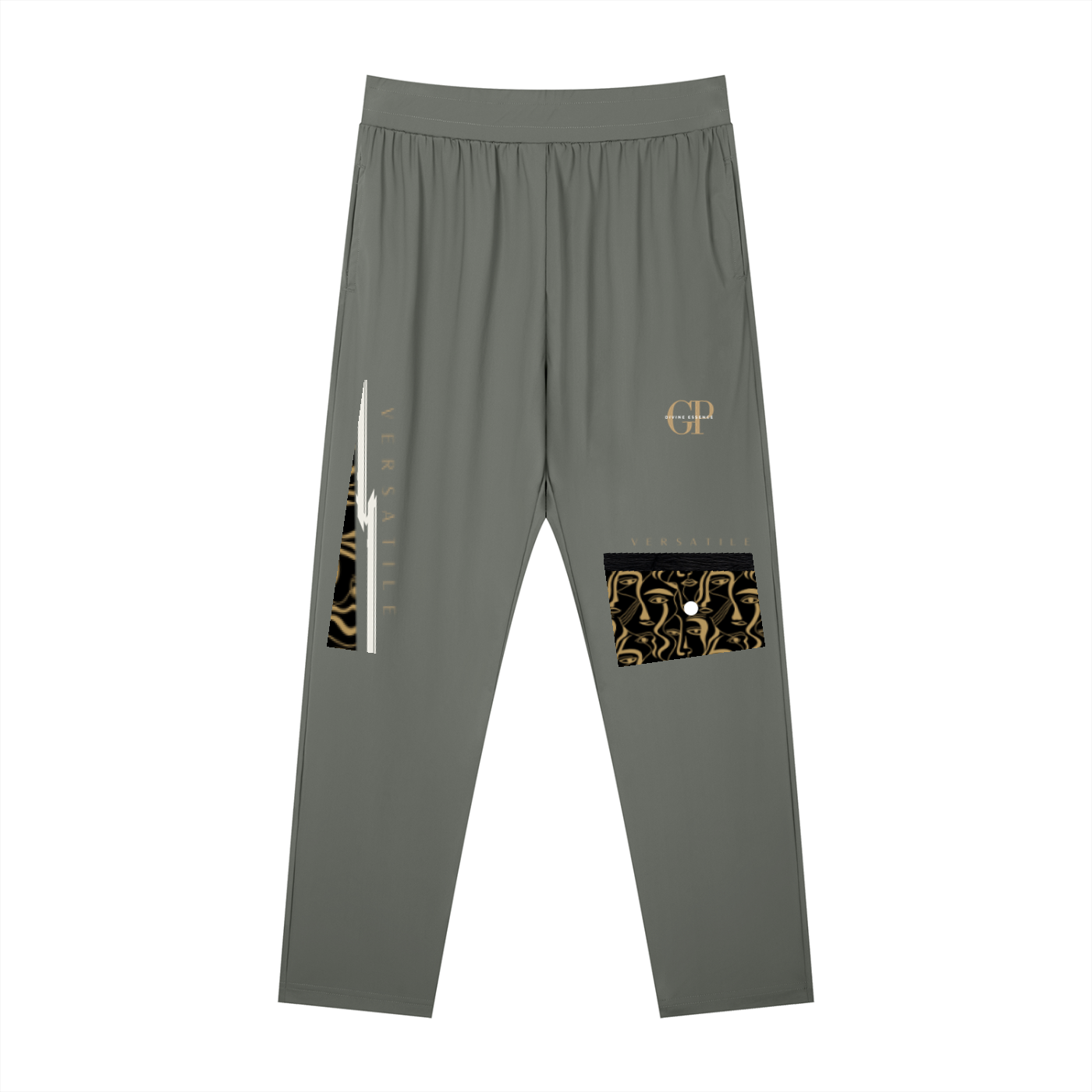 Men's Straight Leg Elastic Waist Pants