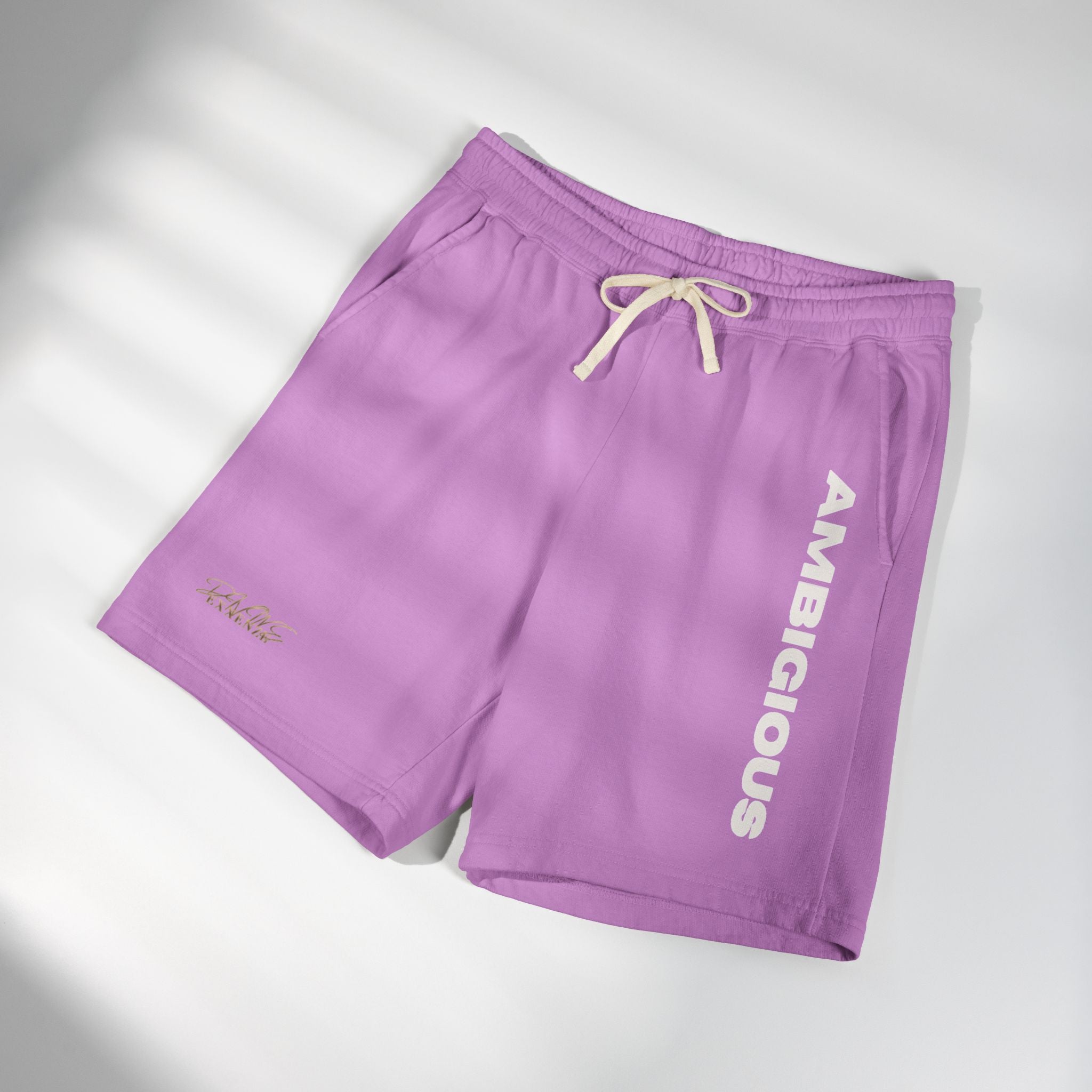 Ambiguous Vertical Script Sweat Shorts