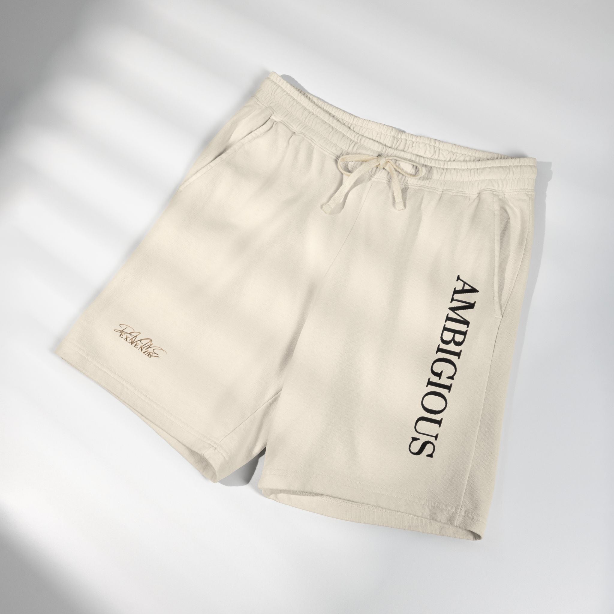 Ambiguous Vertical Script Sweat Shorts