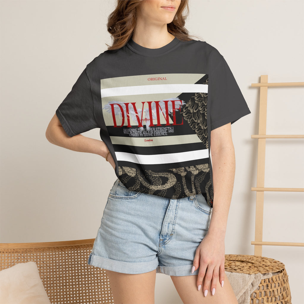 Divine Graphic T-Shirt — Vintage Snake Print Tee