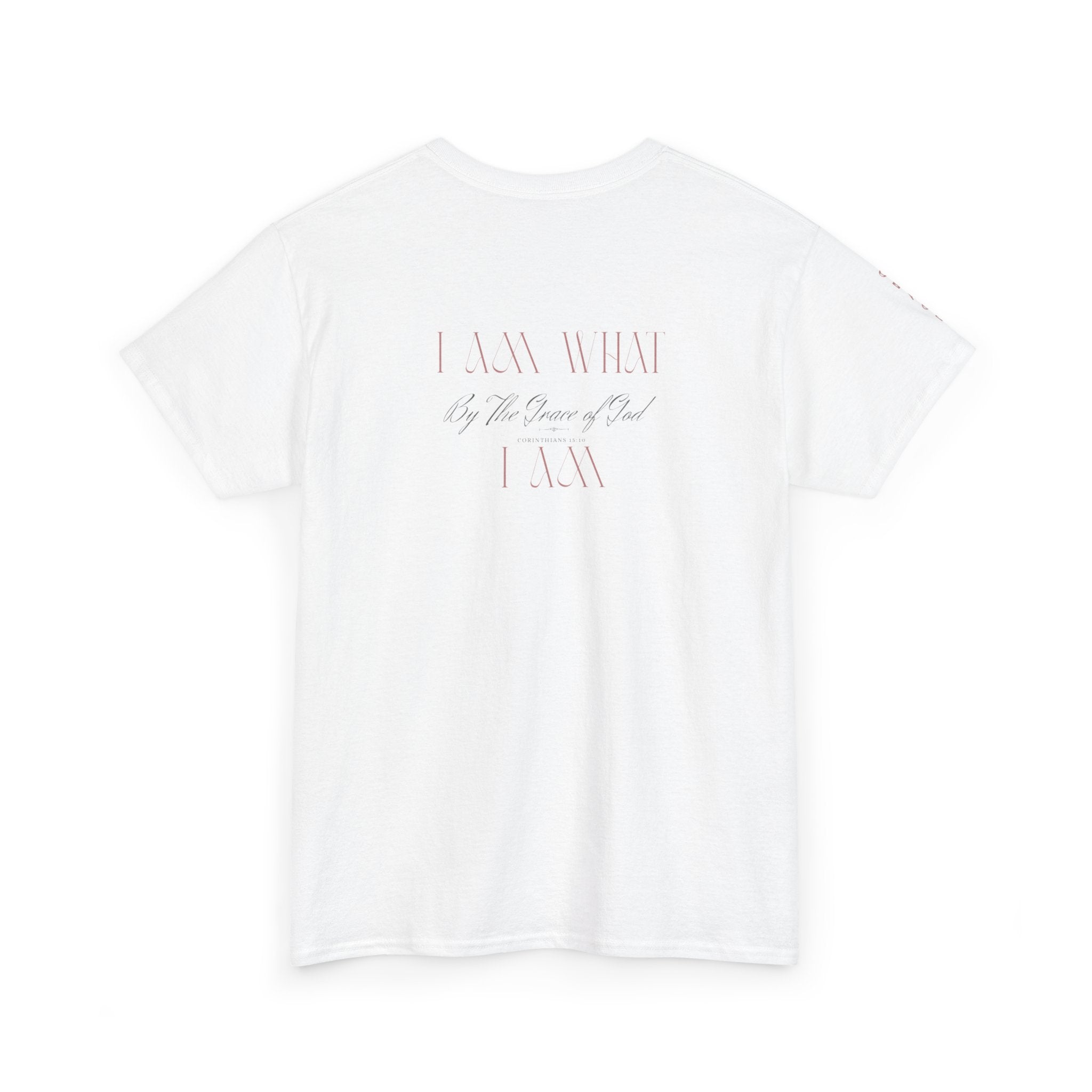 Graceful Floral Tee: 1 Corinthians 15:10
