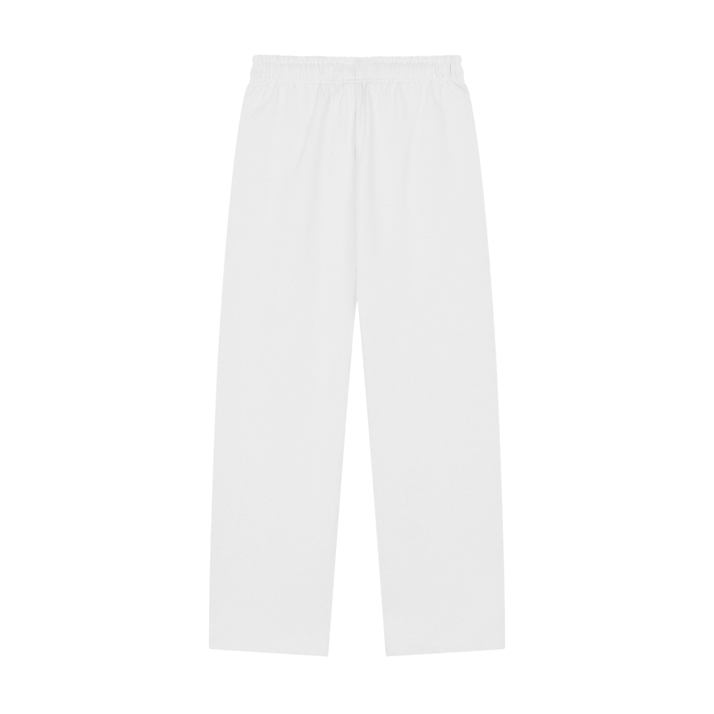 Solid Color Straight-Leg Sweatpants
