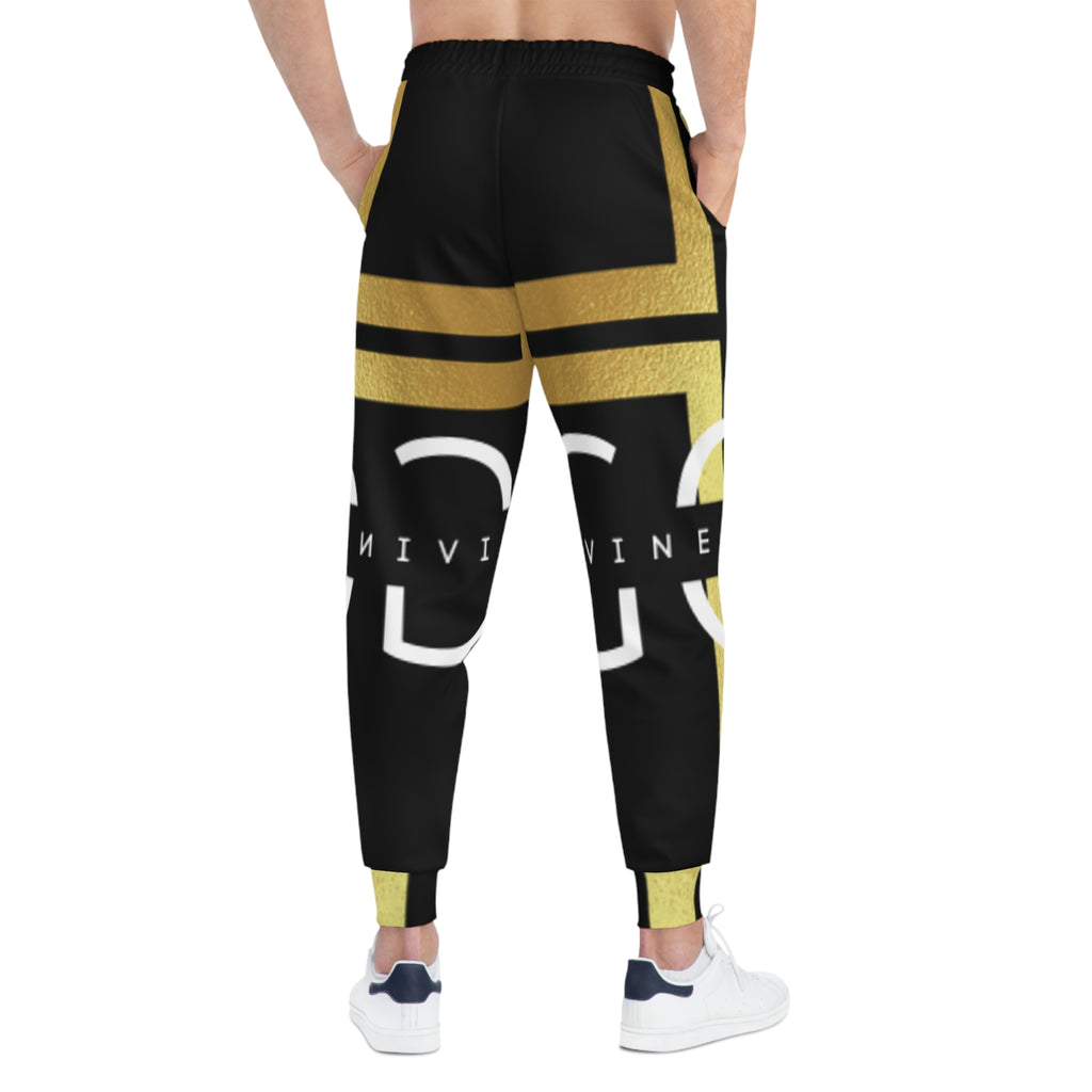 Divine Essence Athletic Joggers - Black and Gold