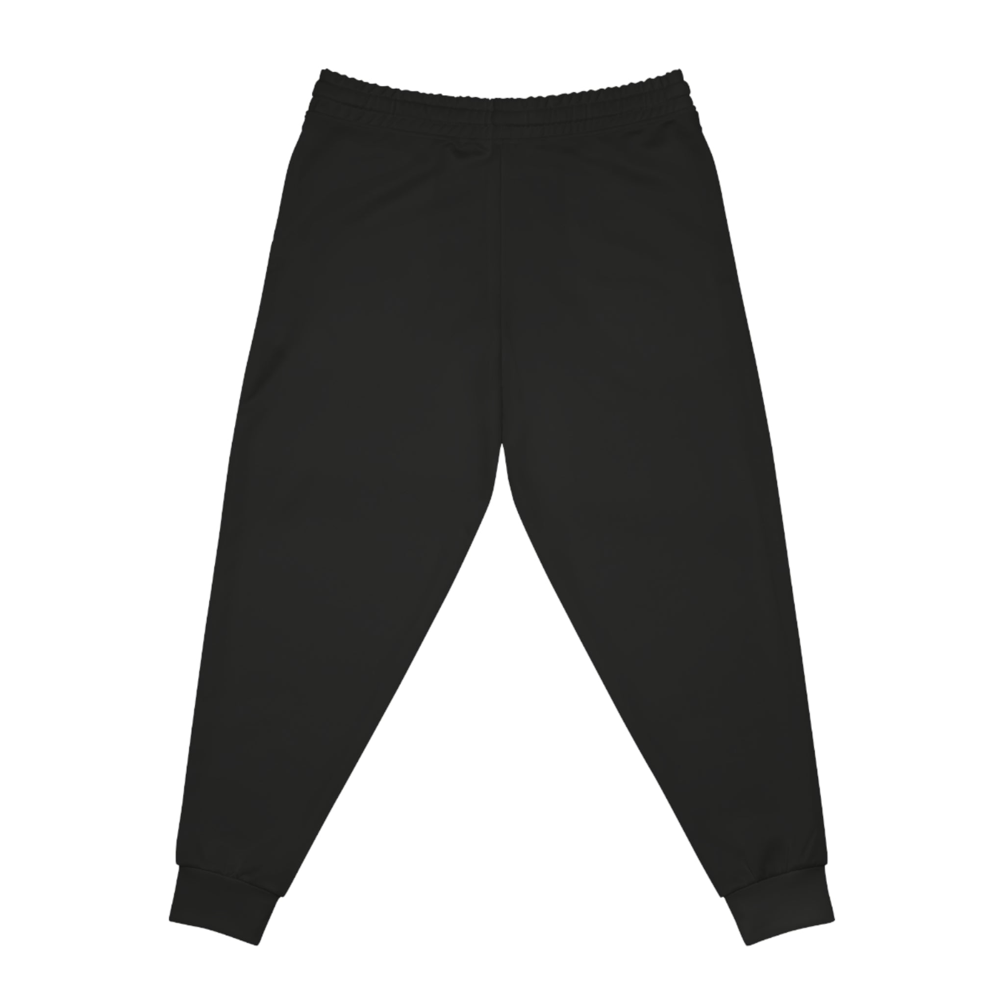 Black Athletic Joggers with Red 'DAWIT' Distressed Logo