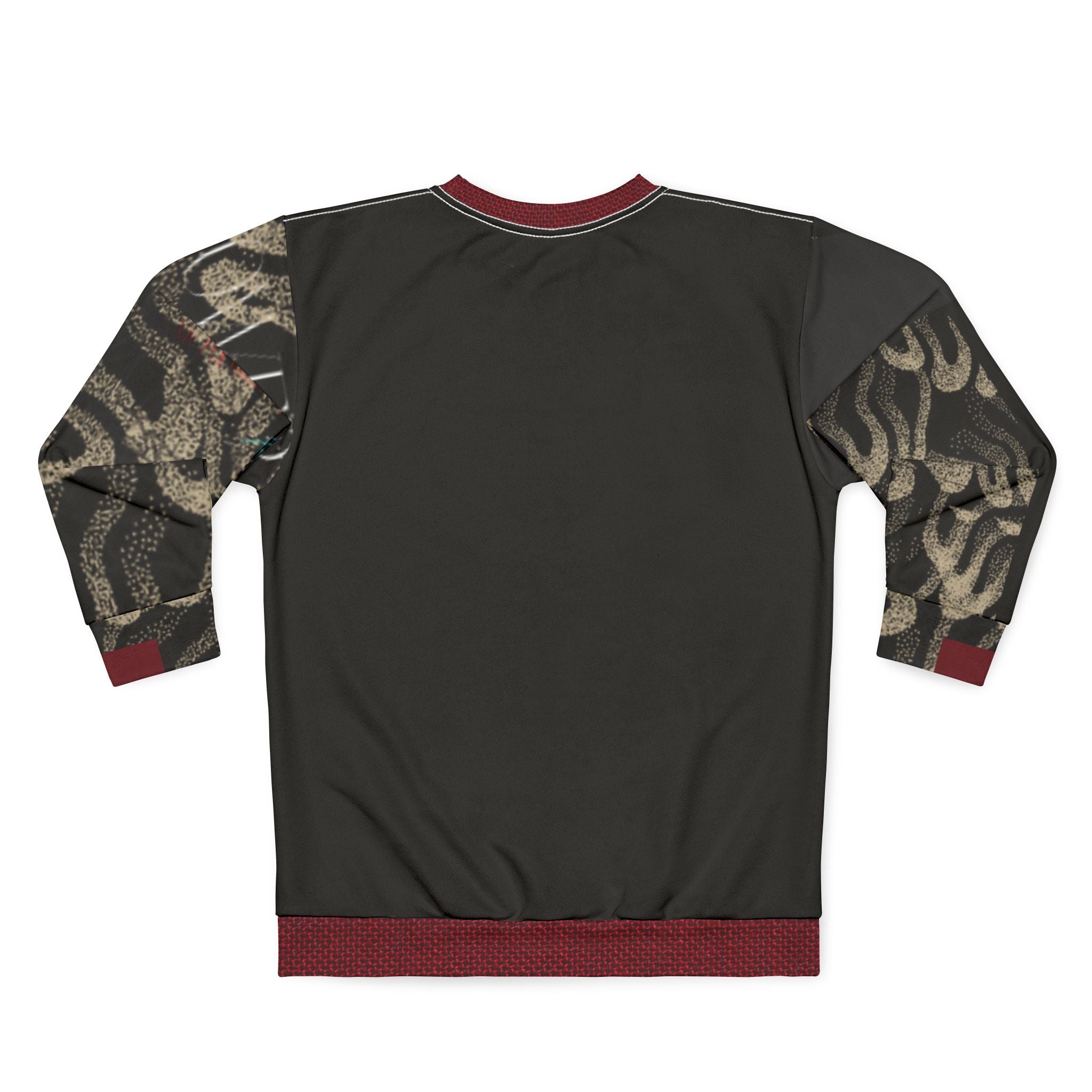 Snake Pattern Sweatshirt — Vintage Serpent All-Over Print Crewneck