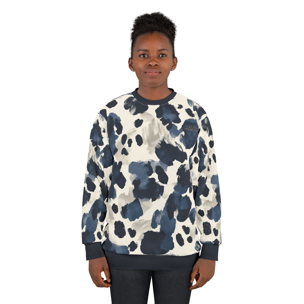Blue Spock Embossed Crewneck