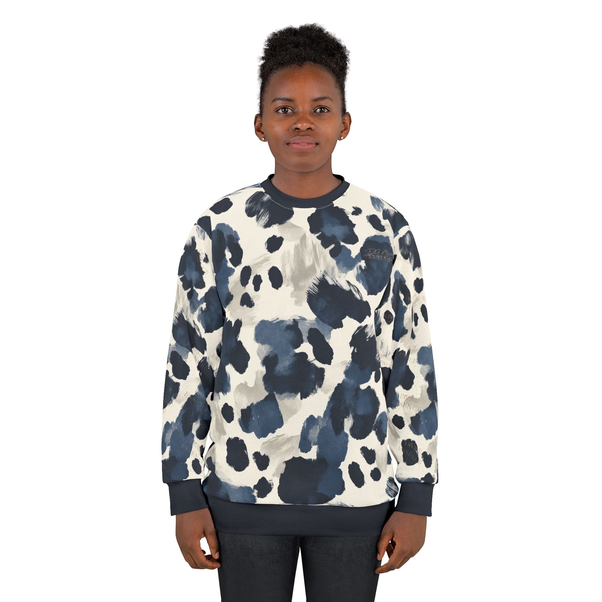 Blue Spock Embossed Crewneck