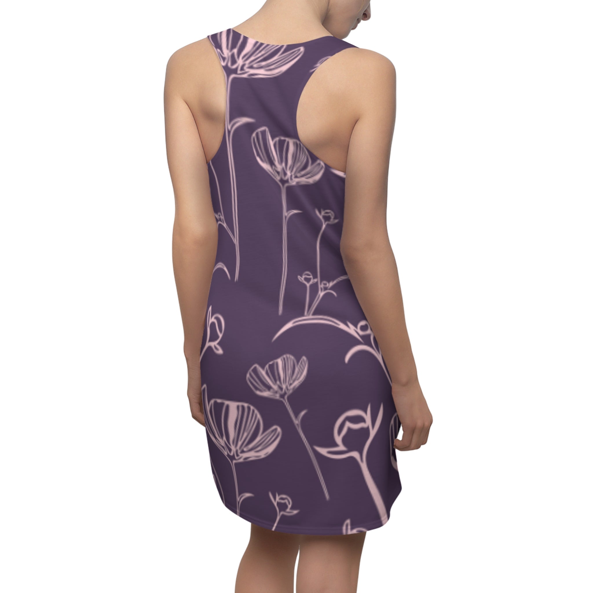 Mauve Floral Racerback Dress