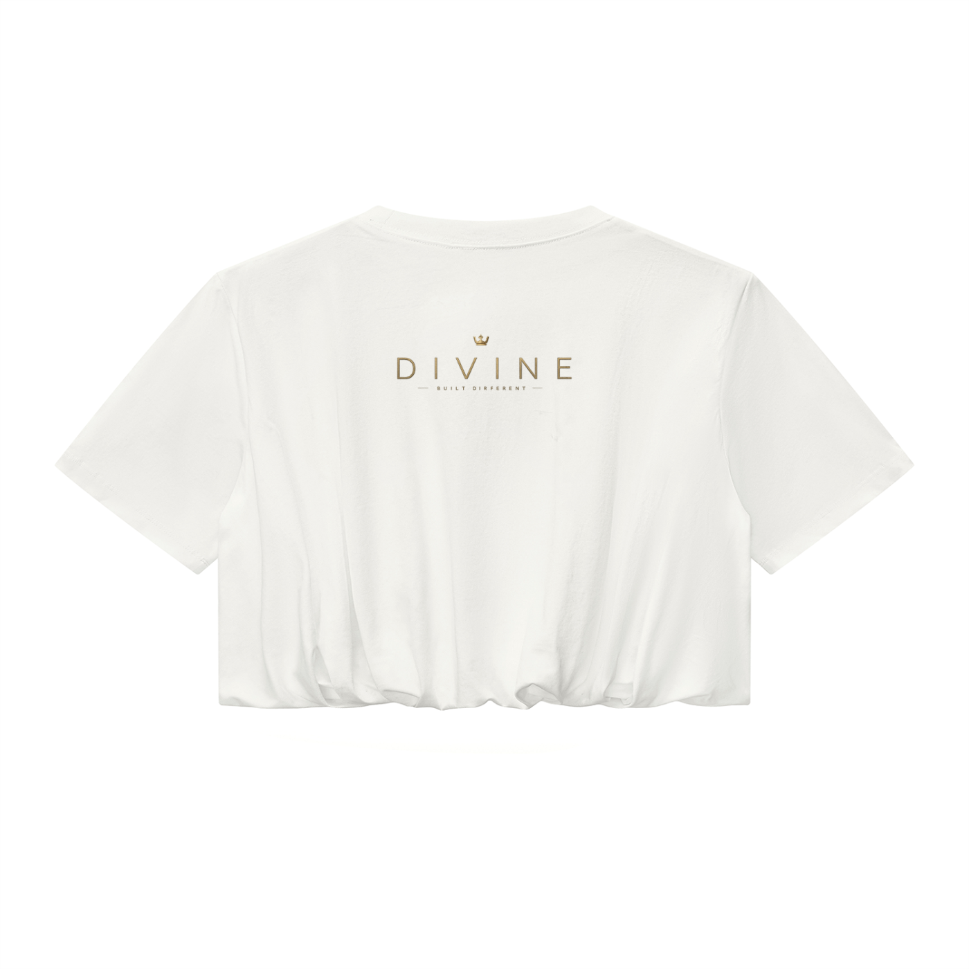 Women’s Crop Bubble Hem T-Shirt