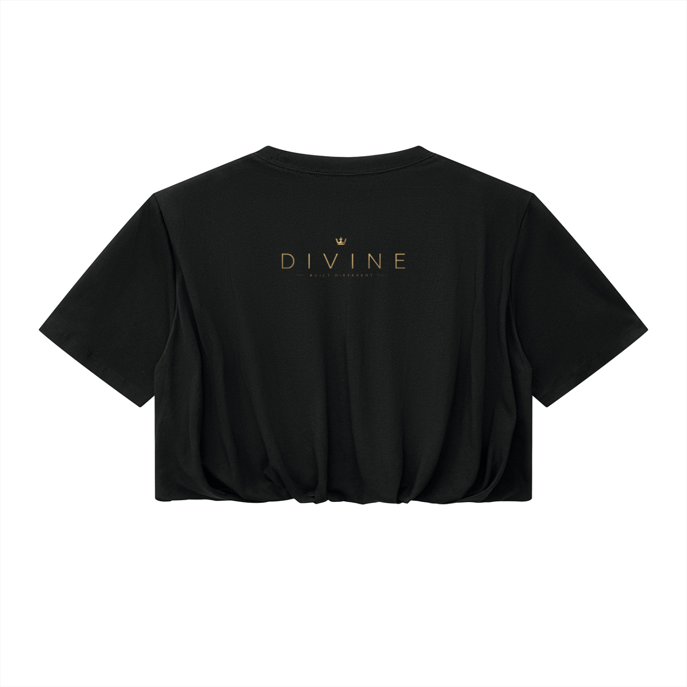 Women’s Crop Bubble Hem T-Shirt