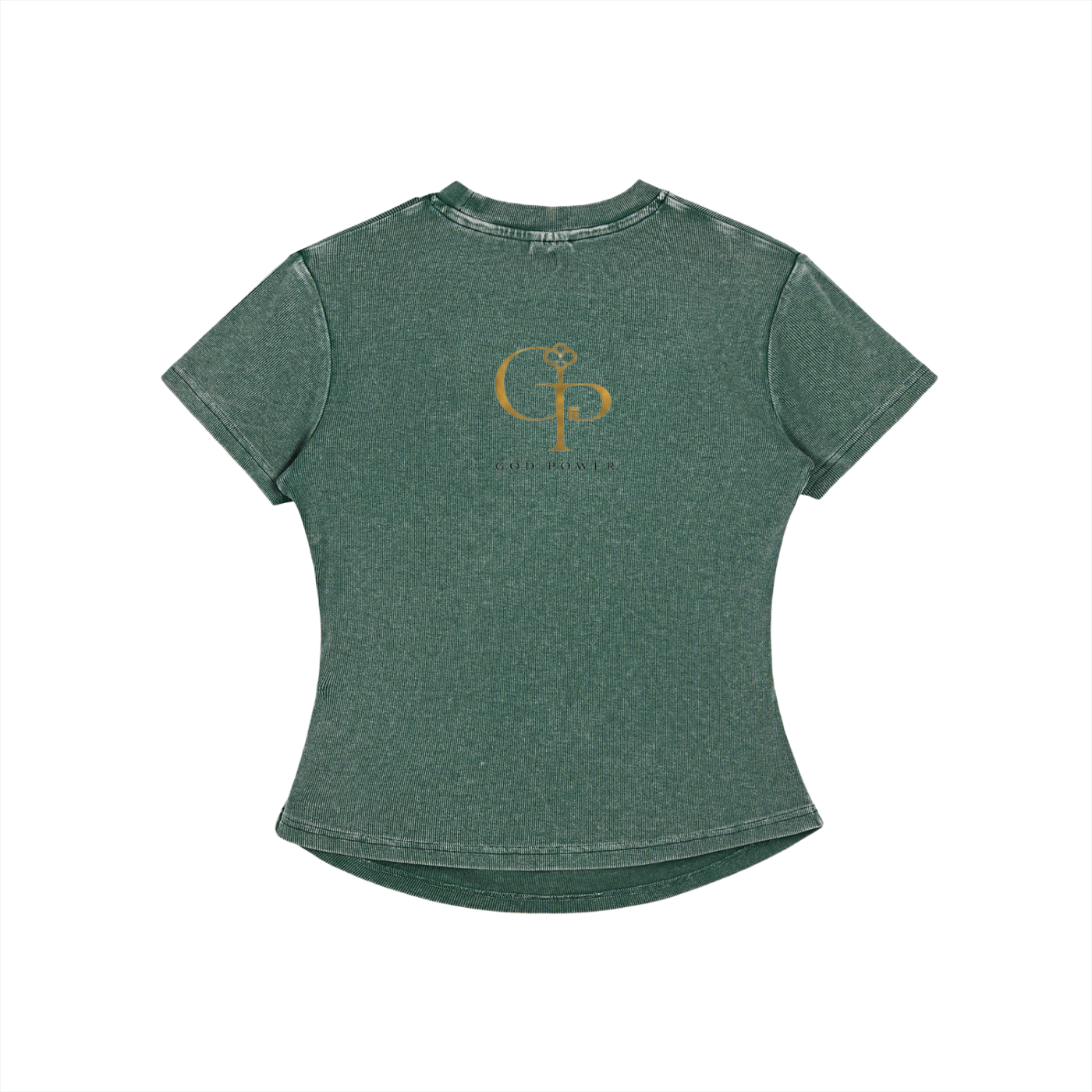 Vintage Washed Bodycon Cotton T-Shirt