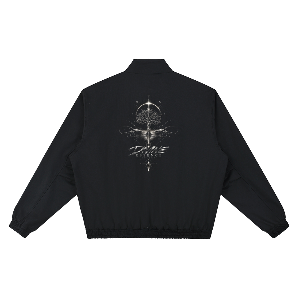 Divine Essence Stand Collar Bomber Jacket
