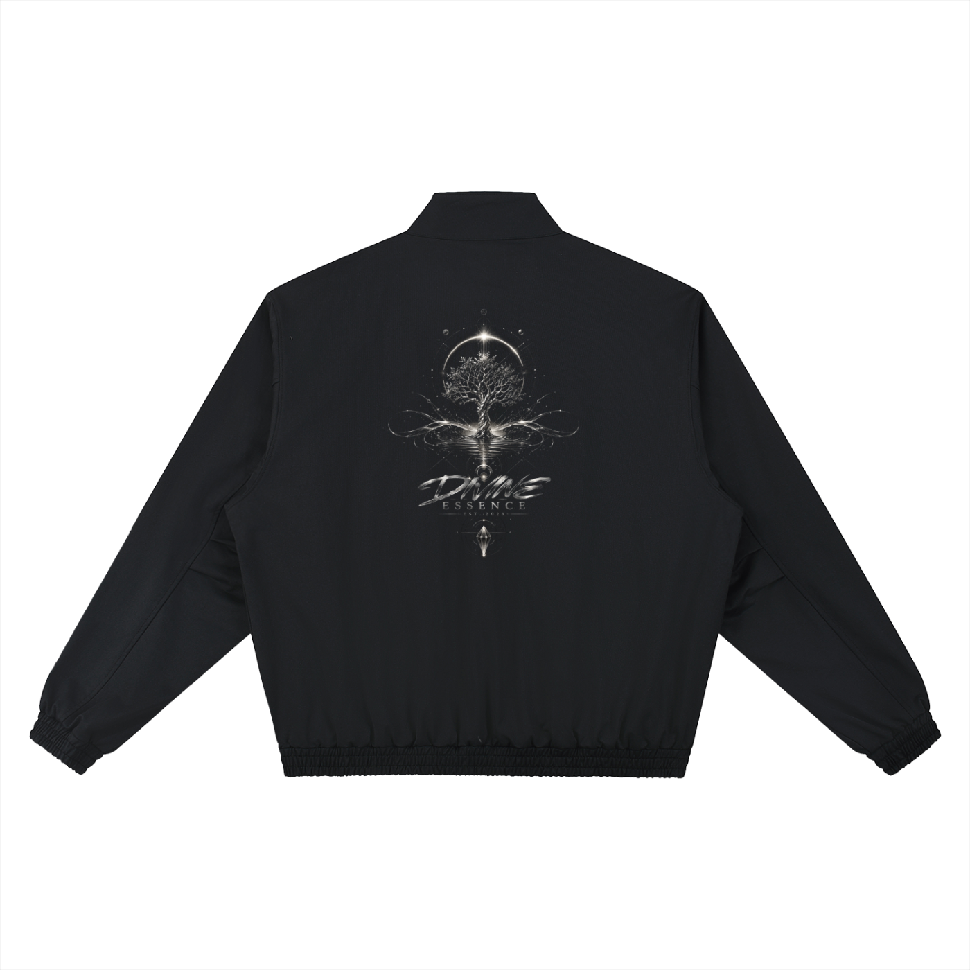 Divine Essence Stand Collar Bomber Jacket