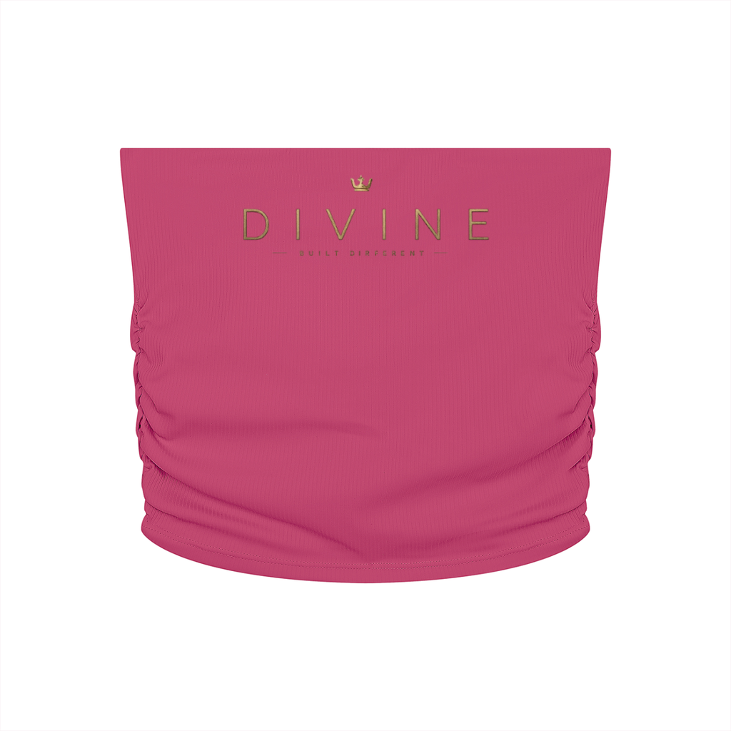 Women’s Ruched Cropped Yoga Tube Top