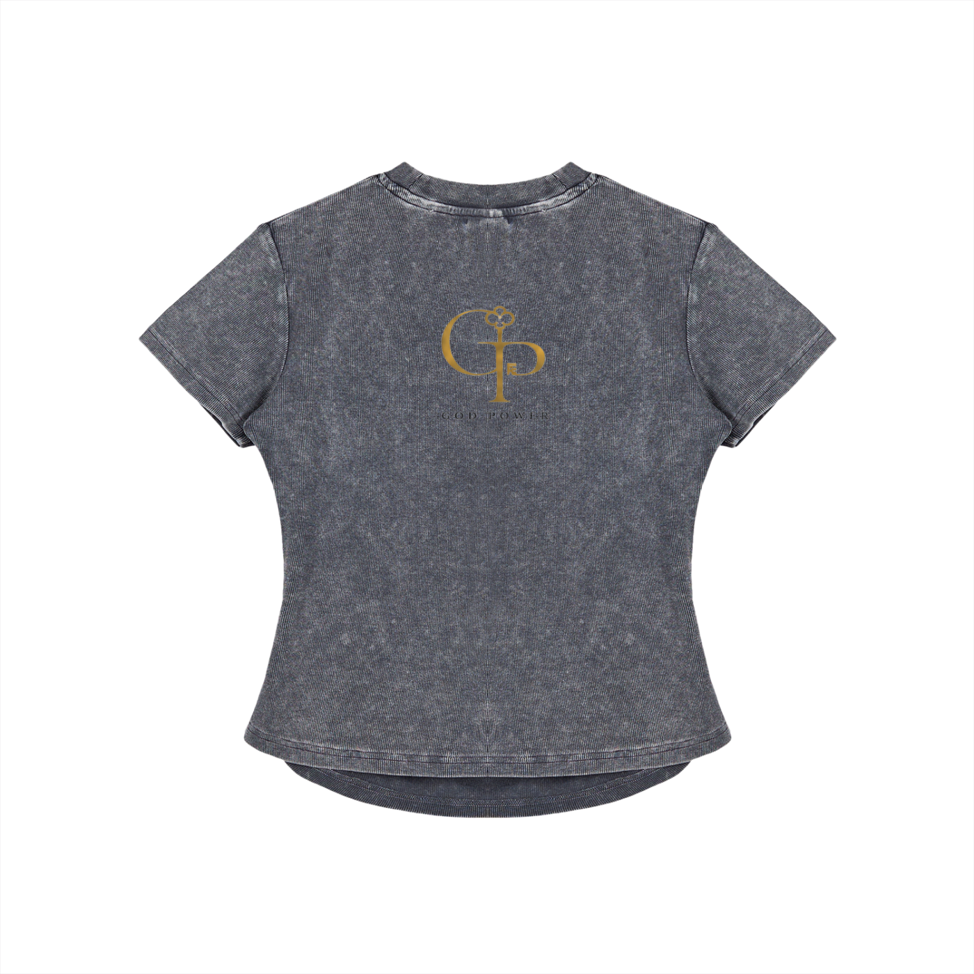 Vintage Washed Bodycon Cotton T-Shirt
